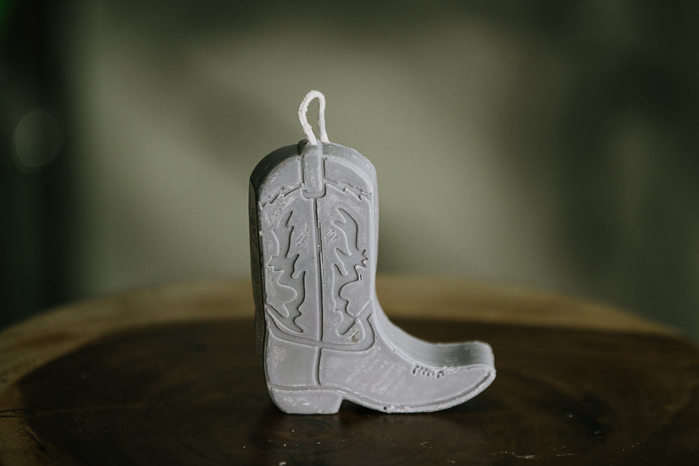 Cowboy Boot Candle