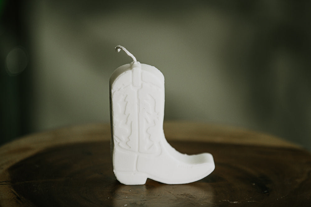 Cowboy Boot Candle