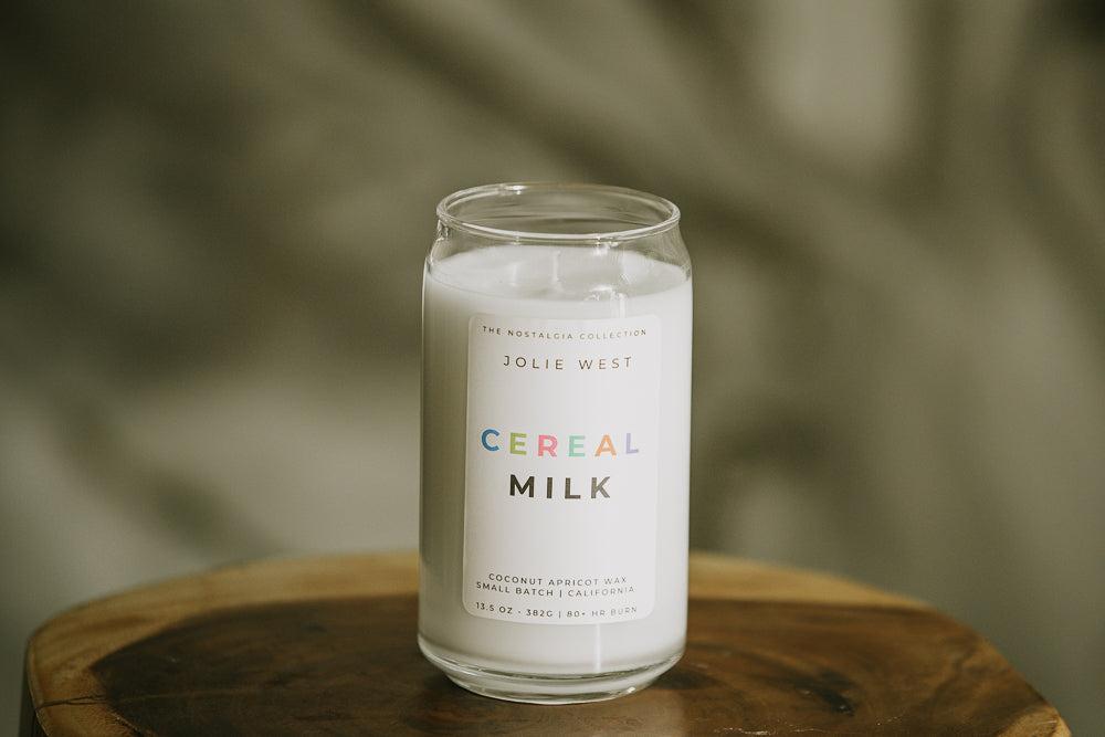 Cereal Milk 13.5 oz Reusable Glass Candle