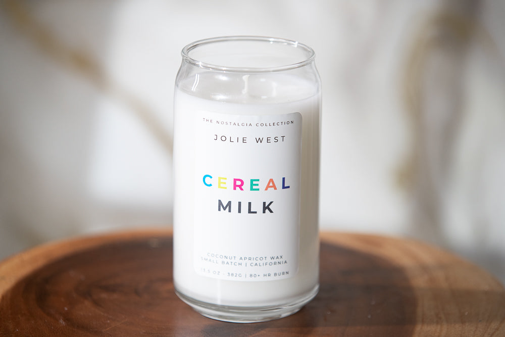 Cereal Milk 13.5 oz Reusable Glass Candle